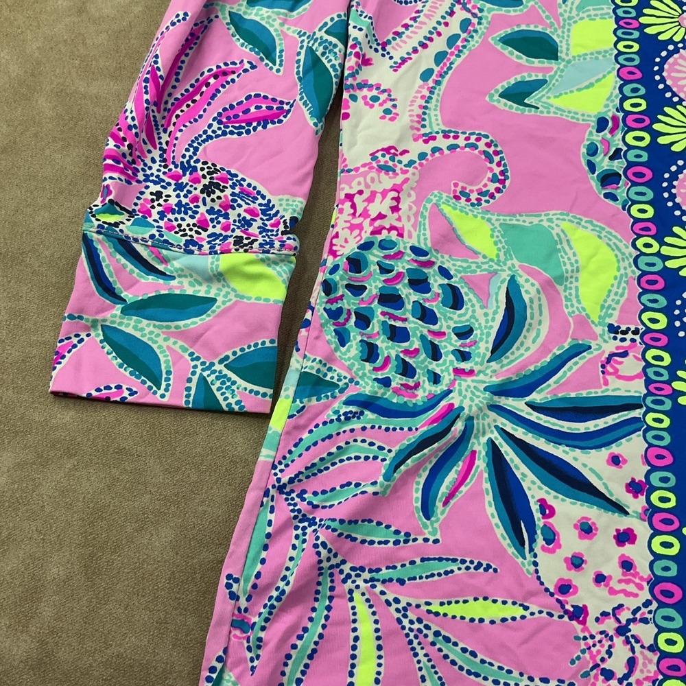 Lilly‎ Pulitzer Nadine UPF 50+ Dress Womens XS Pink Floral Shift Resort Vacation - Picture 8 of 10